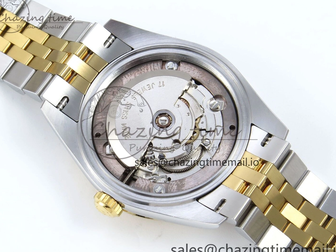 Best ETA 31 904L 278273 1:1 Edition Steel DateJust Bracelet Gray on YG 2688 SS Jubilee Diamonds Dial ARF 0206